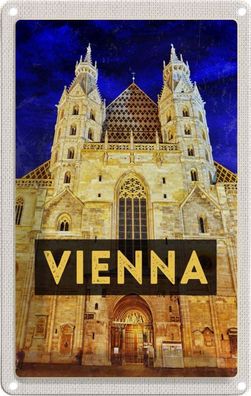 Blechschild 20x30 cm - Wien Österreich Stephansdom