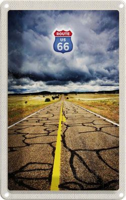Blechschild 20x30 cm - Amerika USA Route 66 Straße Gewitte
