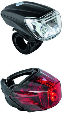 Procraft Lichtset LED Eco 25/15 Lux StVZO zugelassen schwarz