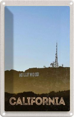 Blechschild 20x30 cm - California Amerika Hollywood Star