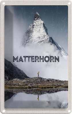 Blechschild 20x30 cm - Matterhorn Schweiz Wanderung Berg
