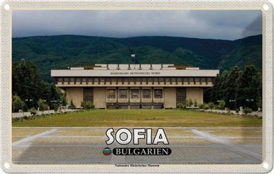Blechschild 20x30 cm - Sofia Bulgarien Historisches Museum