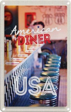 Blechschild 20x30 cm - Amerika USA Diner Restaurant
