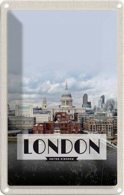 Blechschild 20x30 cm - London United Kingdom Foto Poster