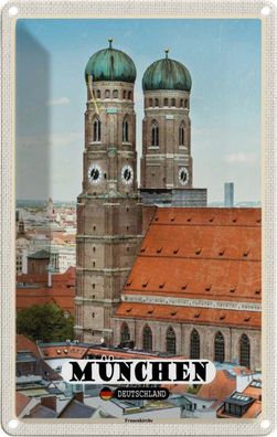 Blechschild 20x30 cm - München Altstadt Frauenkirche