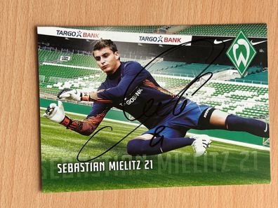 Sebastian Mielitz SV Werder Bremen Autogrammkarte original signiert #S10452