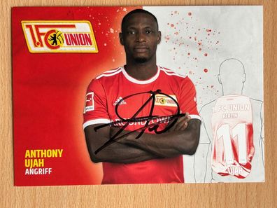 Anthony Ujah 1. FC Union Berlin Autogrammkarte original signiert #S10440