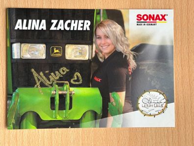 Alina Zacher - Autogrammkarte original signiert - S 10396