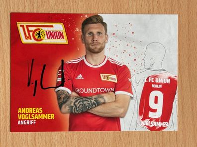 Andreas Voglsammer 1. FC Union Berlin Autogrammkarte original signiert #S10439