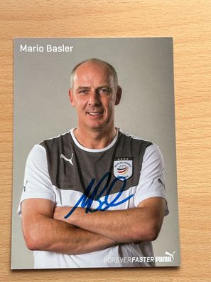 Mario Basler Deutsche Fussball Legenden Autogrammkarte original signiert #S10536