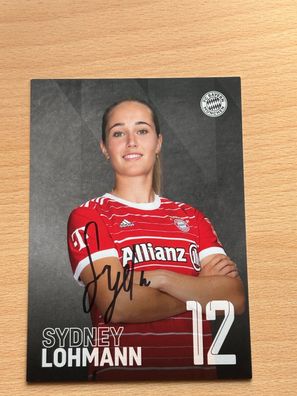 Sydney Lohmann FC Bayern München Autogrammkarte original signiert #S10630
