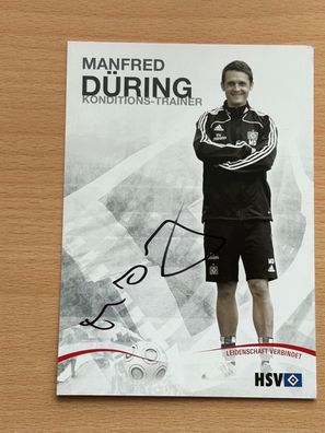 Manfred Düring HSV Hamburger SV Autogrammkarte original signiert #S10704