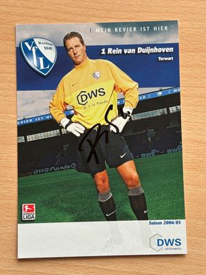Rein van Duijnhoven VfL Bochum Autogrammkarte original signiert #S10455