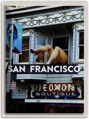 Blechschild 30x40 cm - San Francisco Piedmon Boutique