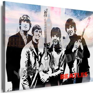 Bilder Beatles Musik Band Kunstdruck Leinwandbilder Xxl Top Myartstyle
