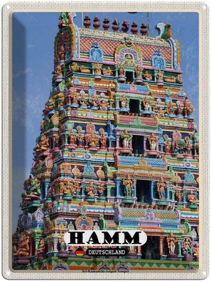 Blechschild 30x40 cm - Hamm Siri-Kamadchi-Ampal-Tempel