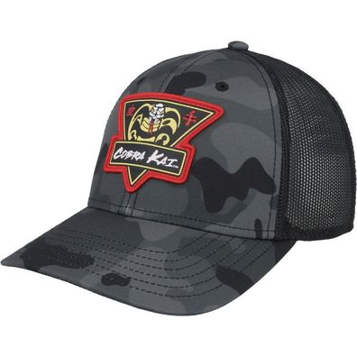 Cobra Kai No Mercy Trucker Cap - Offizielle Bioworld Pre-Curved Mützen, Kappen, Hüte