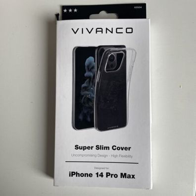 Vivanco Super Slim Backcover Apple iPhone 14 Pro Max Transparent