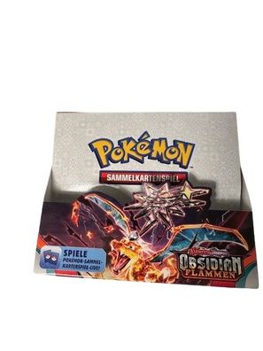 Pokémon Display Obsidian Flammen Deutsch offen und leer