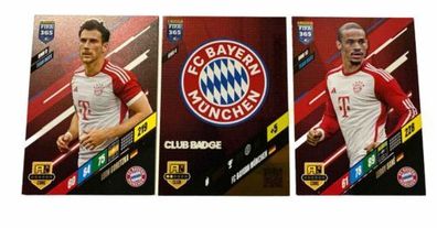 fifa 365 2024 adrenalyn FC Bayern Set Leon Goretzka Club Badge Leroy SANE
