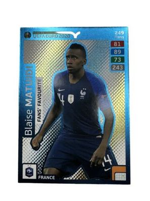 Panini Road to UEFA EURO EM 2020 Adrenalyn XL Blaise Matuidi Frankreich Holo