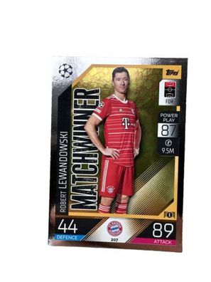 Topps Match Attax UCL 22/23 - Robert Lewandowski Matchwinner Bayern München 207