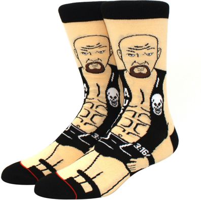 Steve Austin „Stone Cold“ Sport Motivsocken - WWE Wrestling Elite Socken in 3/4-Länge