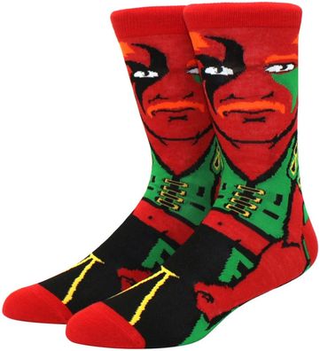 Michael Hegstrand „Road Warrior Hawk“ Motivsocken - WWE Wrestling Socken in 3/4-Länge