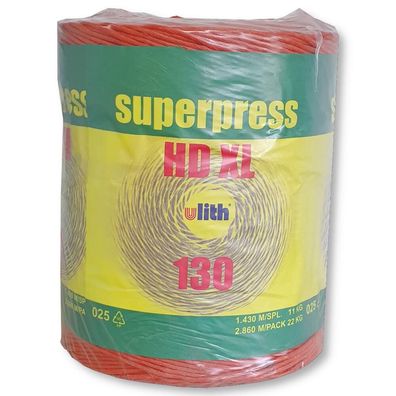 Erntegarn Pressengarn superpress HDXL rot extra stark 130m/kg