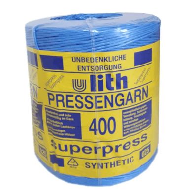 Superpress Pressengarn 5 kg Synthetik 400m/kg blau Bindegarn Erntegarn