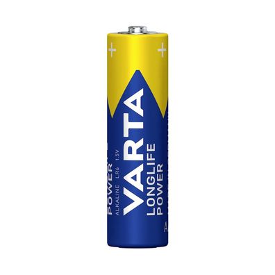 Varta Longlife Power 4906 AA Batterie LR6 - 4 Stück in Folie | Packung (4 Stück)