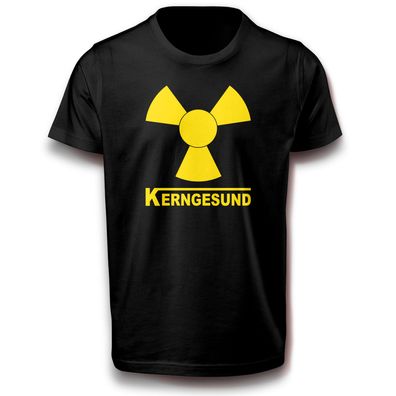 Kerngesund Fun Parodie Spruch Sprüche Spaß Lustig Humor Check-up T-Shirt Baumwolle