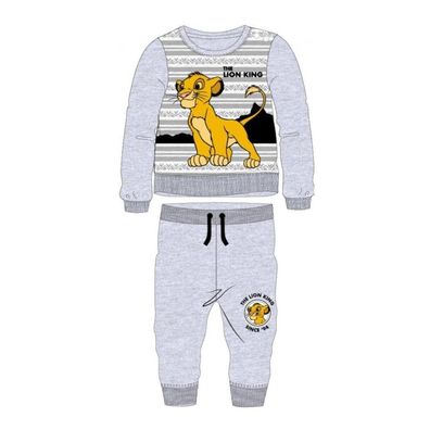 Baby Trainings- Anzug Motiv von König der Löwen - Größe: 92 Farbe: grau