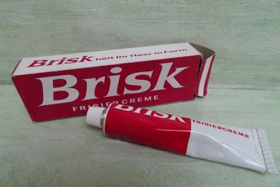 ALT Vintage Brisk Frisiercreme DM 1,35 61ccm Elida Hamburg