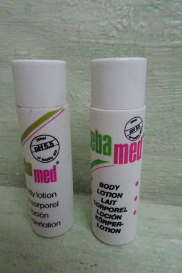 2x ALT Vintage sebamed seba med Body Lotion 15ml fast leer Sebapharma