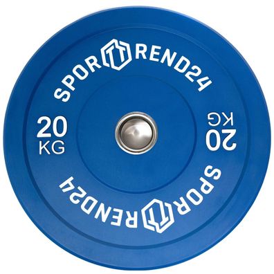 Sporttrend 24 - Bumper Plate 20kg | Hantelscheibe Gewichtsscheibe Gewichtscheibe