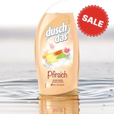 duschdas Pfirsich Duschgel Körper 3x 250ml Flasche fruchtiger Duft (EUR 14,52/ L)