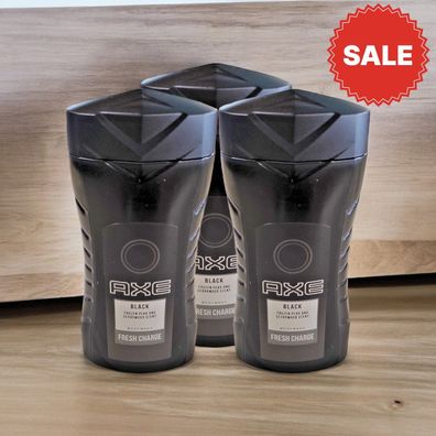 Axe Duschgel Black frischer Duft Reisegröße Reise Urlaub 3x 50ml (EUR 59,27/ L)