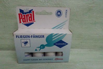 ALT Vintage Paral Raid Fliegenfänger Insektizidfrei Johnson Thompson 4er OVP