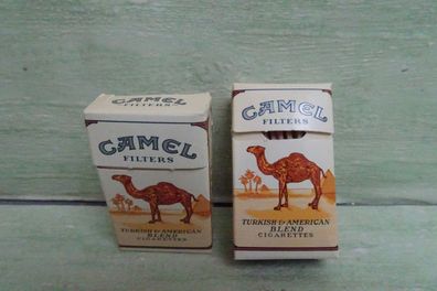 2x ALT Vintage Camel Filters Streichholzschachtel unbenutzt