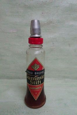 ALT Vintage Gummierstift Kristall Gummi Gutenberg Mainz DBGM Flasche 100