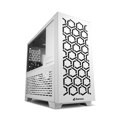 Sharkoon MS-Y1000, Micro Tower, PC, Weiß, micro ATX, Mini-ITX, Gaming, 13,5 cm