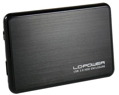 LC-Power LC-25BUB3, 2.5", SATA, Serial ATA II, 5 Gbit/ s, Aluminium, Schwarz