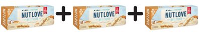 3 x Nutlove White Cookie, Caramel Peanut Coconut - 8 cookies