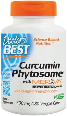 Curcumin Phytosome with Meriva, 500mg - 180 vcaps