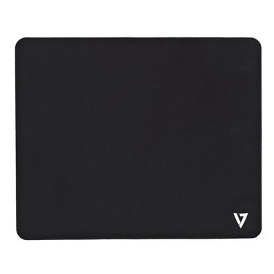 V7 MausPad in Schwarz, Schwarz, Monochromatisch, Trikot, Anti-Rutsch-Basis