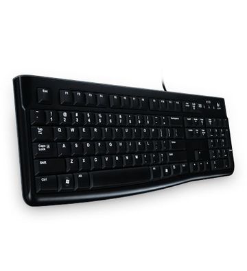 Logitech Keyboard K120 for Business, Volle Größe (100%), Kabelgebunden, USB, Schwarz