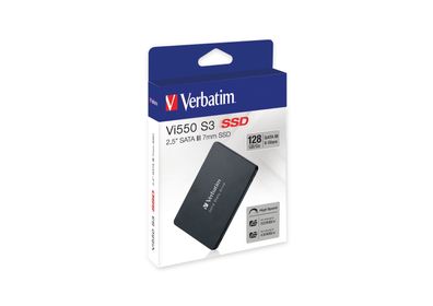 Verbatim Vi550 S3 SSD 128GB, 128 GB, 2.5", 520 MB/ s, 6 Gbit/ s