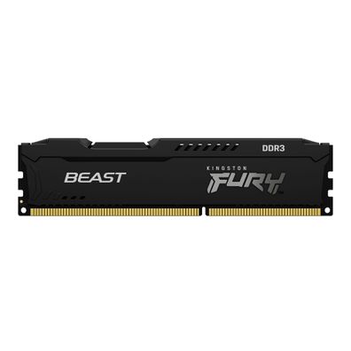 Kingston FURY Beast, 4 GB, 1 x 4 GB, DDR3, 1866 MHz, 240-pin DIMM, Schwarz