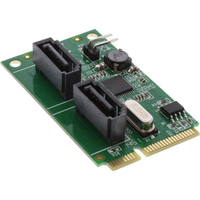 InLine Mini-PCIe 2.0 Karte - 2x SATA 6Gb/ s - RAID 0,1, SPAN